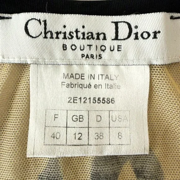 Christian Dior SS 2002 Gothic Logo Mesh Tank – Authentic